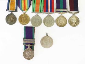 A Second World War RAF Long Service Group of Four Medals, awarded to SGT F J L McNEIL (522117)