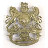 A Victorian Homes Services Other Ranks White Metal Helmet Plate to the First Lancashire Artillery