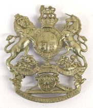 A Victorian Homes Services Other Ranks White Metal Helmet Plate to the First Lancashire Artillery