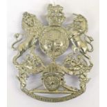 A Victorian Homes Services Other Ranks White Metal Helmet Plate to the 1st Forfarshire Artillery