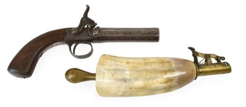 A 19th Century 28 Bore Percussion Travelling Pistol by Reilly, New Oxford St., London, the 9cm