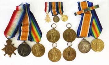 A First World War Trio, awarded to 11528 CPL. W. KITSON, W.RID.R., comprising 1914-15 Star,