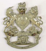 A Victorian Homes Services Other Ranks White Metal Helmet Plate to the First Midlothian Coast