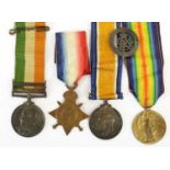 A King's South Africa Medal, with two clasps SOUTH AFRICA 1901 and SOUTH AFRICA 1902, awarded to