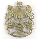 A Victorian Homes Services Other Ranks White Metal Helmet Plate to the First Northumberland