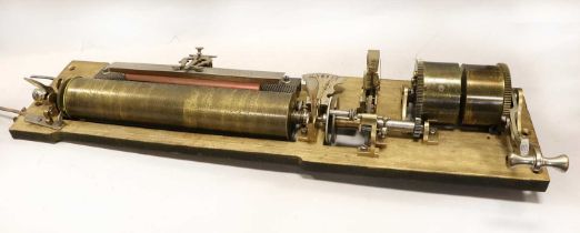 A Large Complete Interchangeable Cylinder Musical Movement, By Baker-Troll