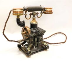 Ericsson 'Eiffel Tower' Desk Magneto Telephone