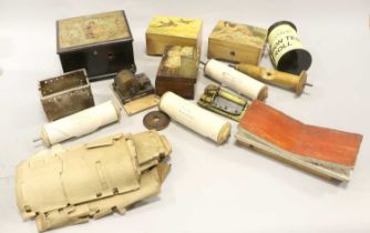 A Large Quantity Of Small Musical Boxes, Manivelles, Cases and Parts