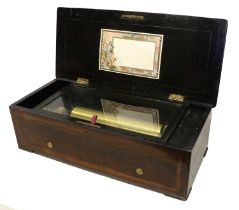 A Good Forte-Piano Two-Per-Turn Musical Box, Playing Twelve Airs