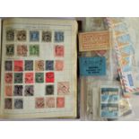 'Swiftsure' album with hundreds of pre-1950 stamps incl. penny red plates, plus wallet of loose
