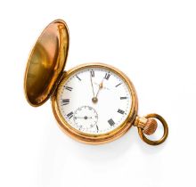 A Full Hunter Pocket Watch, signed Thos Russell & Son, Liverpool