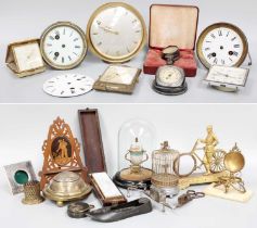 A Selection of Collectable items, including a Junghans Meister mantel timepiece, two pocket watch