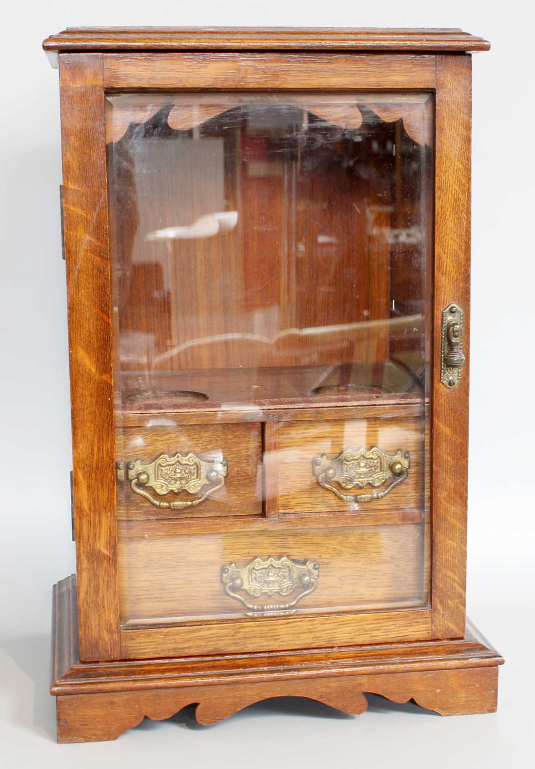 A Victorian Burr Walnut Fitted Writing Slope, together with a rosewood and burr walnut marquetry - Image 2 of 3