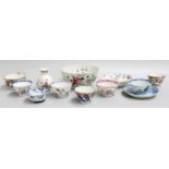 A Collection of Chinese Porcelain Teabowls and Saucers etc, Qianlong teabowl and saucer painted in