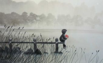 After Mackenzie Thorpe (b.1956) ''Still waters'' Signed and numbered 12/125, giclee print sold