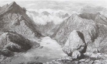 Paul Kershaw (20th Century) "Loch Coruisk" Signed and numbered, 65/95, 15.5cm by 22cm; together