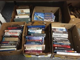 A Collection of Military Aviation Books (five boxes)