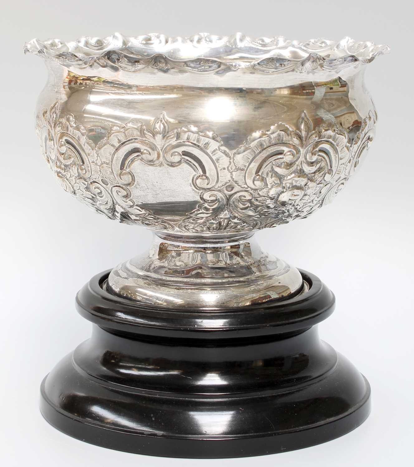A Victorian Silver Rose-Bowl, by Atkin Brothers, Sheffield, 1899, tapering cylindrical and on