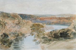 David Cox Senior (1783-1859) "Near Ross on Wye" Watercolour, 25.5cm by 36cm Provenance: by repute