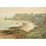 John Francis Branegan (1843-1909) "Whitby from the Battery" Signed and inscribed, watercolour