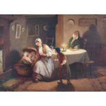 Alexander Rossell (1859-1922) "Little Brother" "Don't Blame Me" Each signed, oil on canvas, 55cm