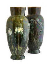 Christopher Dresser (Scottish, 1834-1904) for Linthorpe Pottey: A Pair of Vases, shape No.168,