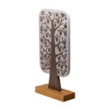 Michael Disley (Contemporary), Apple Tree, granite, 64.5cm on an oak plinth base, signed and dated