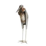 Iain Nutting (b.1961) "Marabou Stork" (2012) Reclaimed steel, 133cm high Exhibited: Rebecca