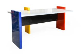 Danilo Silvestrin (Italian b.1942) A Hommage a Mondrian Desk for Rosenthal Einrichtung, c.1980s,