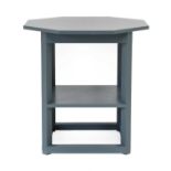 Wittmann Purkersdorf Octagonal Side Table, designed by Josef Hoffmann, painted grey beech,