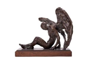 Sophie Dickens (b.1966) "St Matthew" Initialled and numbered 5/9, bronze, 29.5cm high