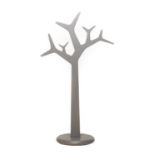 Swedese: Floor Standing Tree Coat Stand, designed by Michael Young and Katrin Olina, grey lacquered,