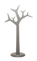 Swedese: Floor Standing Tree Coat Stand, designed by Michael Young and Katrin Olina, grey lacquered,