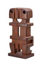 African Style (20th/21st century) Abstract Iron, 45.5cm high