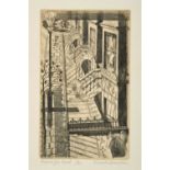 Edward Bawden CBE, RA (1903-1989) "Redcliffe Road" Signed, inscribed and numbered 7/40, etching,