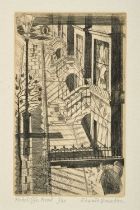 Edward Bawden CBE, RA (1903-1989) "Redcliffe Road" Signed, inscribed and numbered 7/40, etching,