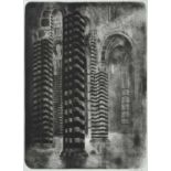 John Copley RBA (1875-1950) "Interior of Siena Cathedral" Signed, lithograph, 57cm by 40.5cm