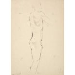 Eric Gill ARA, RDI (1882-1940) "Study for Ariel" Signed, inscribed and dated 28.1.31, annotated with