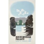 Edward McKnight Kauffer (1890-1954) "Buckingham Palace (1934)" Lithograph, printed by Vincent