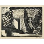 John Northcote Nash CBE, RA (1893-1977) "A Cottage in Gloucestershire" Signed, woodblock print,