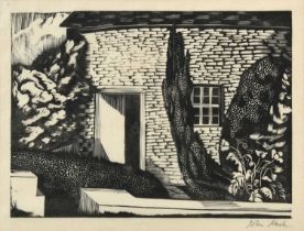 John Northcote Nash CBE, RA (1893-1977) "A Cottage in Gloucestershire" Signed, woodblock print,