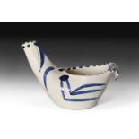 Pablo Picasso (1881-1973) Spanish "Dove" (1959) Stamped Madoura and numbered 439/500, glazed