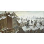 Steven Scholes (b.1952) "Liverpool from Mount Pleasant 1962" Signed, inscribed verso, oil on canvas,