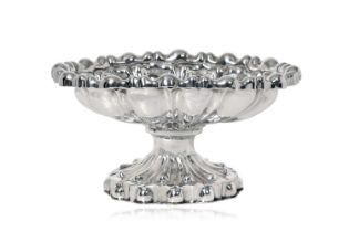 An Austro-Hungarian Silver Centrepiece-Bowl, Maker's Mark IH or HI, Budapest, 1872-1922, lobed