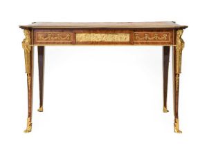 A French Louis XV-Style Kingwood and Gilt Metal-Mounted Bureau Plat, in the manner of François