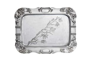 An Austro-Hungarian Silver Tray, Maker's Mark Probably MG, Probably Vienna, 1872-1922, in the