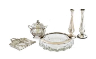 A Collection of Assorted Silver, First Quarter 20th Century, comprising a sugar-bowl and cover,