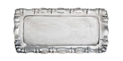 An Austro-Hungarian Silver Tray, Maker's Mark PT in Heart-Shaped Shield, Probably Vienna, Circa