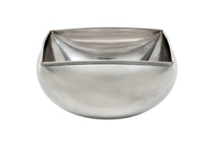 An Italian Silver 'Quadronda' Bowl, by Greggio Rino, Padova, 20th Century, tapering and with