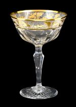 A Set of Twelve Continental Champagne Saucers, en suite 14.5cm high This lot has been imported